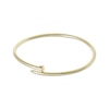 Thumbnail Image 1 of Nail Bypass Bangle Bracelet 10K Yellow Gold 7"