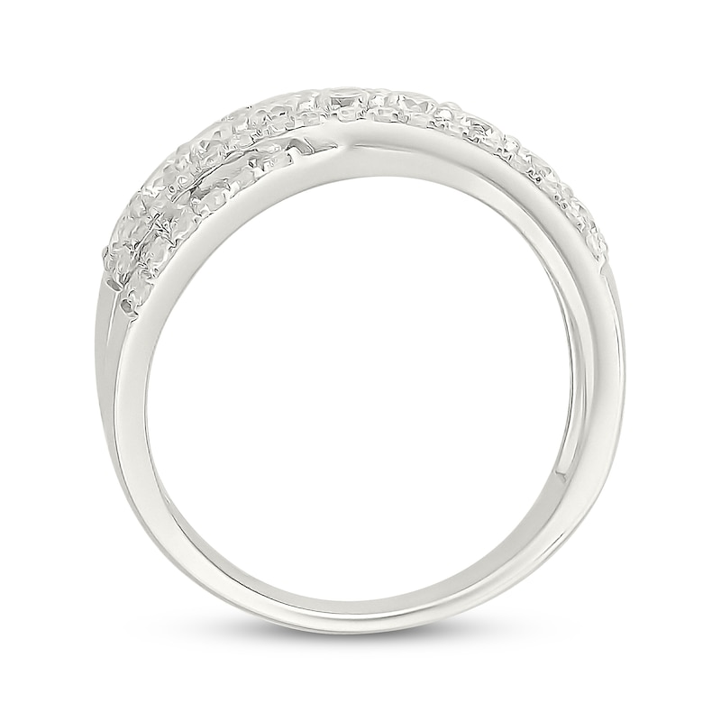 Main Image 3 of KAY Lab-Grown Diamonds Crossover Fashion Ring 1 ct tw 10K White Gold