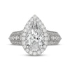 Thumbnail Image 3 of Neil Lane Artistry Heritage Pear-Shaped Lab-Grown Diamond Halo Engagement Ring 4 ct tw Platinum
