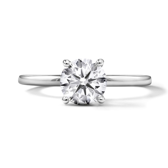 Now + Forever Lab-Grown Diamonds Round-Cut Solitaire Engagement Ring 1 ct tw 14K White Gold (F/SI2)