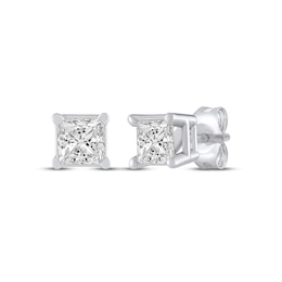 KAY Lab-Grown Diamonds Princess-Cut Solitaire Stud Earrings 1/4 ct tw 10K White Gold (F/SI2)