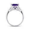Thumbnail Image 2 of Oval-Cut Amethyst Solitaire Ring Sterling Silver