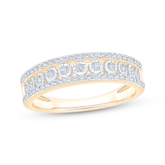 Now + Forever Diamond Anniversary Ring 1/3 ct tw 10K Yellow Gold