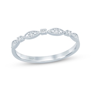 Now + Forever Lab-Grown Diamonds Anniversary Ring 1/20 ct tw 10K White Gold