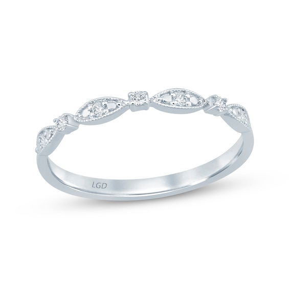 Now + Forever Lab-Grown Diamonds Anniversary Ring 1/20 ct tw 10K White Gold
