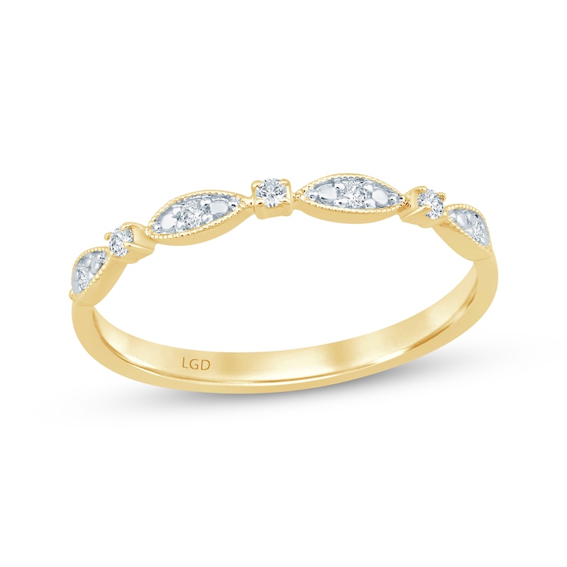 Main Image 1 of Now + Forever Lab-Grown Diamonds Anniversary Ring 1/20 ct tw 10K Yellow Gold