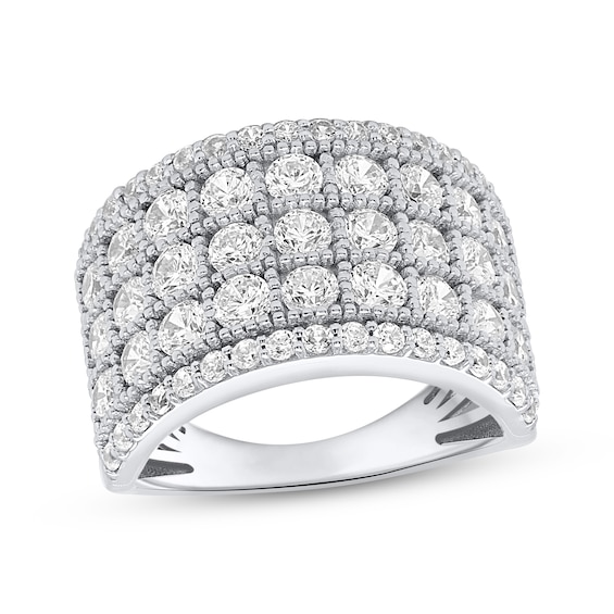 KAY Lab-Grown Diamonds Five-Row Ring 3 ct tw Sterling Silver