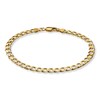 Thumbnail Image 1 of Solid Curb Link Bracelet 10K Yellow Gold 8"