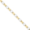Heart Bracelet 14K Yellow Gold 7"
