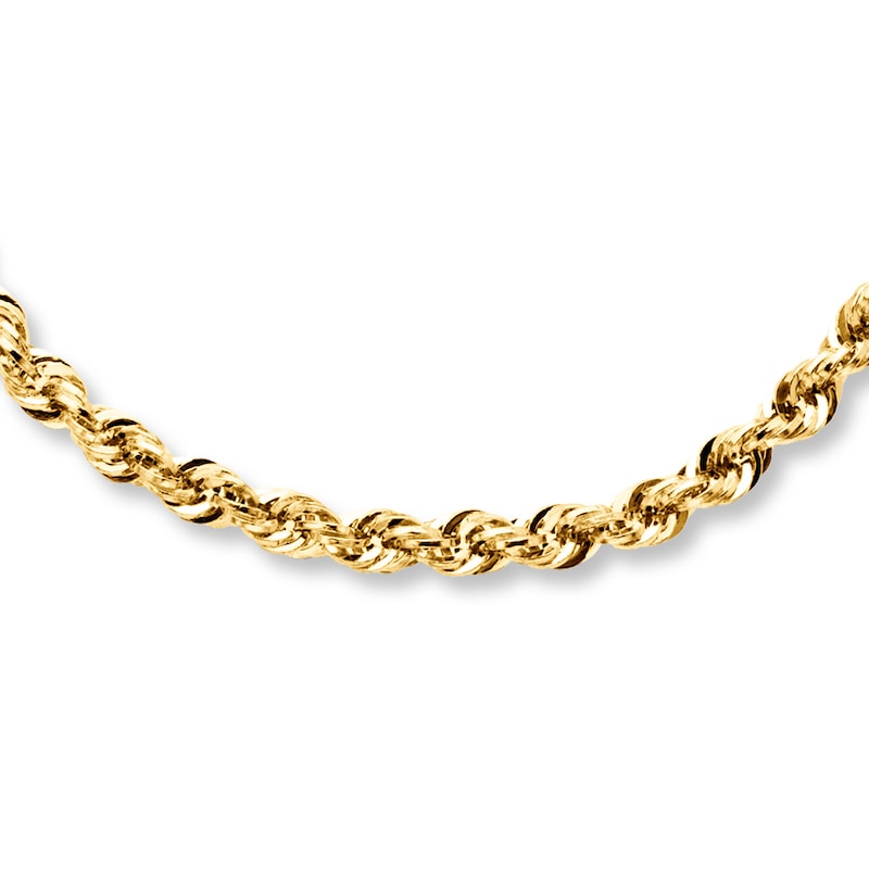 Hollow Rope Bracelet 14K Yellow Gold 8.5"
