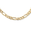 Thumbnail Image 1 of Figaro Necklace Hollow 10K Yellow Gold 22&quot;