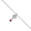 Thumbnail Image 0 of Heart Charm Anklet Sterling Silver 10"