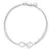 Thumbnail Image 0 of Infinity Heart Bracelet Sterling Silver 7"