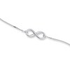 Thumbnail Image 1 of Infinity Bracelet 14K White Gold 7.5&quot;