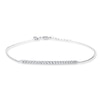 Thumbnail Image 1 of Thin Bar Bracelet 14K White Gold 7.5&quot;