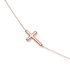 Cross Bracelet 14K Rose Gold 7.5"