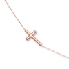 Thumbnail Image 1 of Cross Bracelet 14K Rose Gold 7.5&quot;