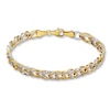 Thumbnail Image 0 of Hollow Link Bracelet 10K Two-Tone Gold 7.5"