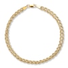 Thumbnail Image 1 of 2.25mm Rope Chain Bracelet Hollow 10K Yellow Gold 7.5&quot;