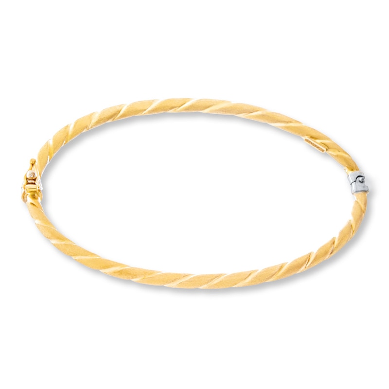 Main Image 1 of Bangle Bracelet 14K Two-Tone Gold