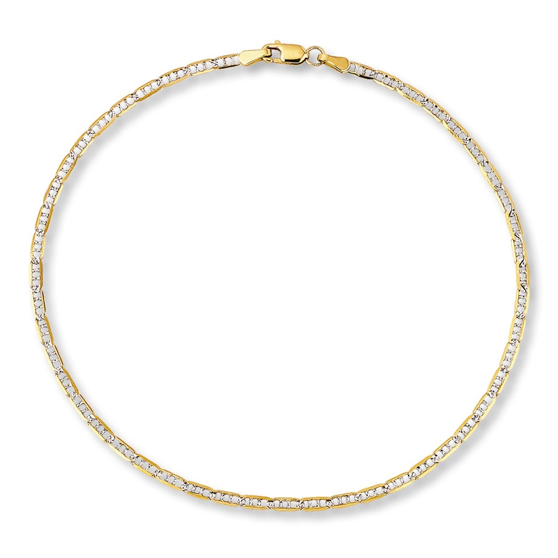Main Image 2 of Mariner Link Anklet 14K Yellow Gold 10&quot;