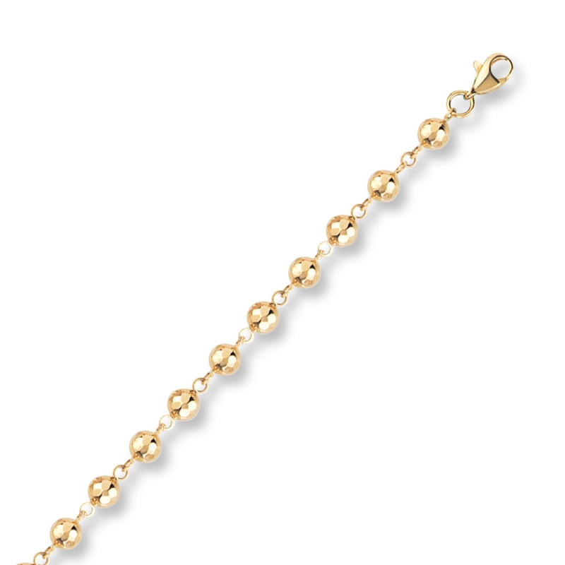 Main Image 1 of Sphere Bracelet 14K Yellow Gold 7.25&quot;