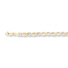 Braided Snake Chain Bracelet 14K Two-Tone Gold 7.25"