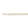 Thumbnail Image 1 of Braided Snake Chain Bracelet Solid 14K Two-Tone Gold 7.25&quot;