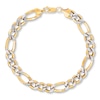 Thumbnail Image 1 of Link Bracelet Semi-Solid 10K Yellow Gold 8&quot;