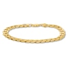 Thumbnail Image 0 of Solid Cuban Curb Chain Bracelet 14K Yellow Gold 9"