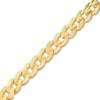 Thumbnail Image 2 of Cuban Curb Chain Bracelet Solid 14K Yellow Gold 9&quot;