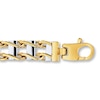 Thumbnail Image 2 of Men's Link Chain Bracelet 10K Two-Tone Gold 8.5&quot;