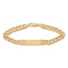 ID Curb Chain Bracelet 10K Yellow Gold 8.5"