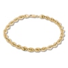 Thumbnail Image 1 of Hollow Rope Chain Bracelet 14K Yellow Gold 8.5&quot; Length
