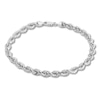 Thumbnail Image 1 of Rope Chain Bracelet 14K White Gold 8&quot; Length