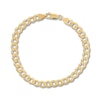 Thumbnail Image 1 of Curb Chain Bracelet 6.7mm Solid 14K Yellow Gold 8.5&quot;