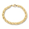 Thumbnail Image 1 of Anchor Link Bracelet Semi-Solid 10K Yellow Gold 8.5&quot;