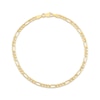 Thumbnail Image 1 of Figaro Link Bracelet 3.2mm Solid 14K Yellow Gold 8&quot;