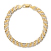 Thumbnail Image 0 of Solid Link Bracelet 14K Two-Tone Gold 8.5"