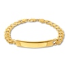 Thumbnail Image 1 of ID Solid Link Bracelet 14K Yellow Gold 8.5&quot;