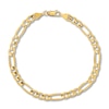 Thumbnail Image 1 of Figaro Link Bracelet Solid 14K Yellow Gold 8.5&quot;