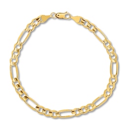 Men's Figaro Link Bracelet 14K Yellow Gold 8.5&quot; Length