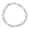 Thumbnail Image 1 of Figaro Link Bracelet Solid 14K White Gold 8.5&quot;
