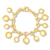 Thumbnail Image 0 of Dangling Bead Bracelet Bronze & 14K Yellow Gold-Plated 7.5"
