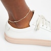 Thumbnail Image 4 of Solid 10K Two-Tone Gold Anklet Adjustable 10&quot;