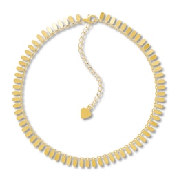 Solid 10K Yellow Gold Anklet Adjustable 10"