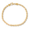 Thumbnail Image 0 of Textured Solid Rope Chain Bracelet 10K Yellow Gold 8.5"