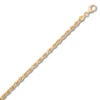 Thumbnail Image 1 of Textured Solid Rope Chain Bracelet 10K Yellow Gold 8.5"