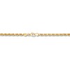 Thumbnail Image 3 of Textured 5mm Rope Chain Bracelet Solid 10K Yellow Gold 8.5&quot;