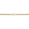 Thumbnail Image 2 of Textured Solid Rope Chain Bracelet 10K Yellow Gold 8.5"